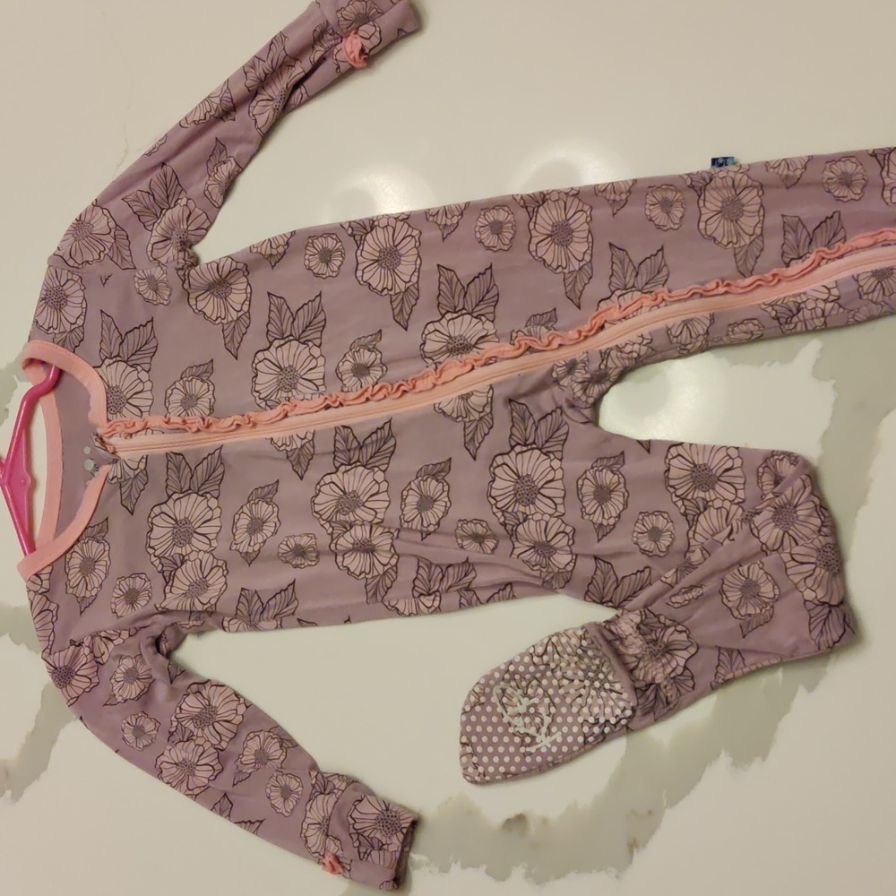KicKee Pants floral footie